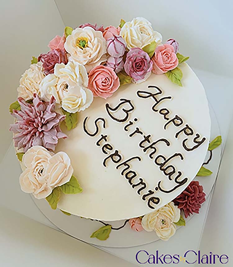 Flower Cakes Menu Cakes by Claire